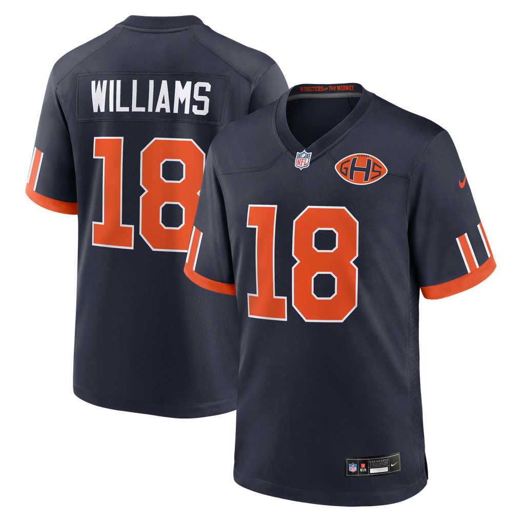 Men's Chicago Bears Caleb Williams Nike Navy 2026 Rivalries Collection Game Jersey - Image 1