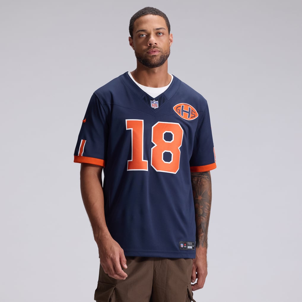 Men's Chicago Bears Caleb Williams Nike Navy 2026 Rivalries Collection Stitched Limited Jersey - Image 3