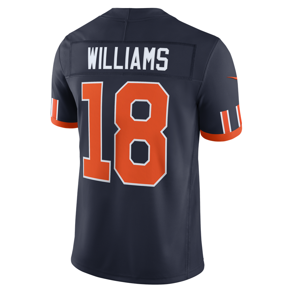 Men's Chicago Bears Caleb Williams Nike Navy 2026 Rivalries Collection Stitched Limited Jersey - Image 8
