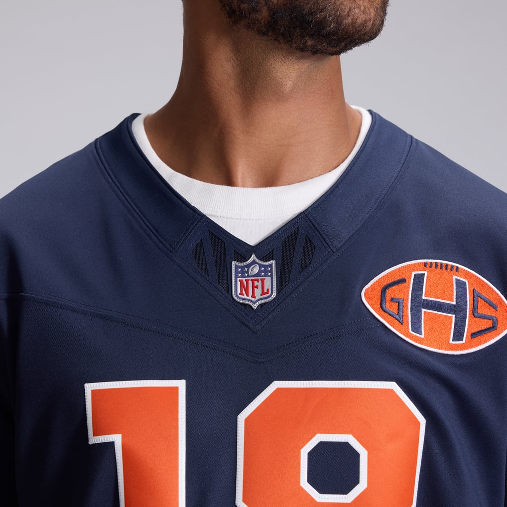 Men's Chicago Bears Caleb Williams Nike Navy 2026 Rivalries Collection Stitched Limited Jersey - Image 9