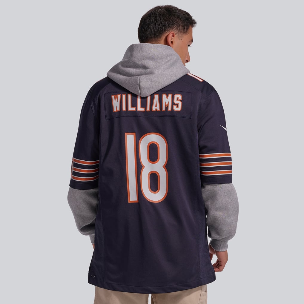 Men's Chicago Bears Caleb Williams Nike Navy Player Game Jersey - Image 4