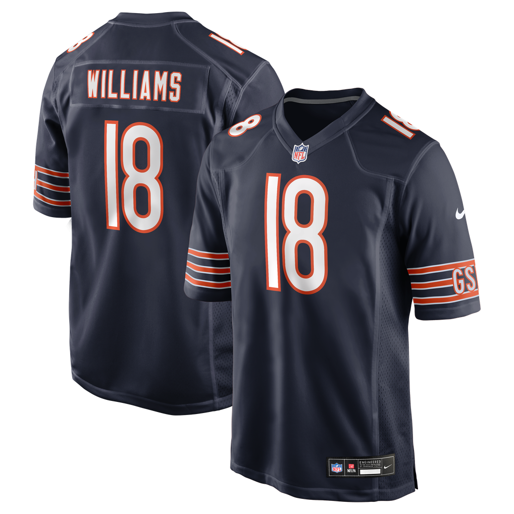 Men's Chicago Bears Caleb Williams Nike Navy Player Game Jersey - Image 1