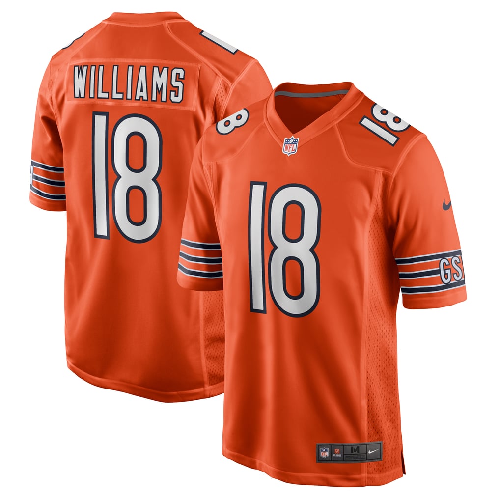 Men's Chicago Bears Caleb Williams Nike Orange Alternate Player Game Jersey - Image 1