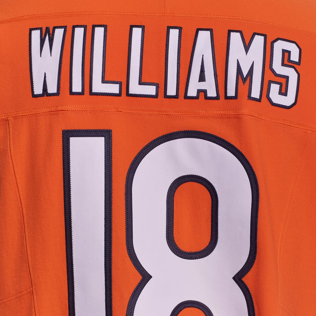 Men's Chicago Bears Caleb Williams Nike Orange Alternate Vapor F.U.S.E. Elite Jersey - Image 12