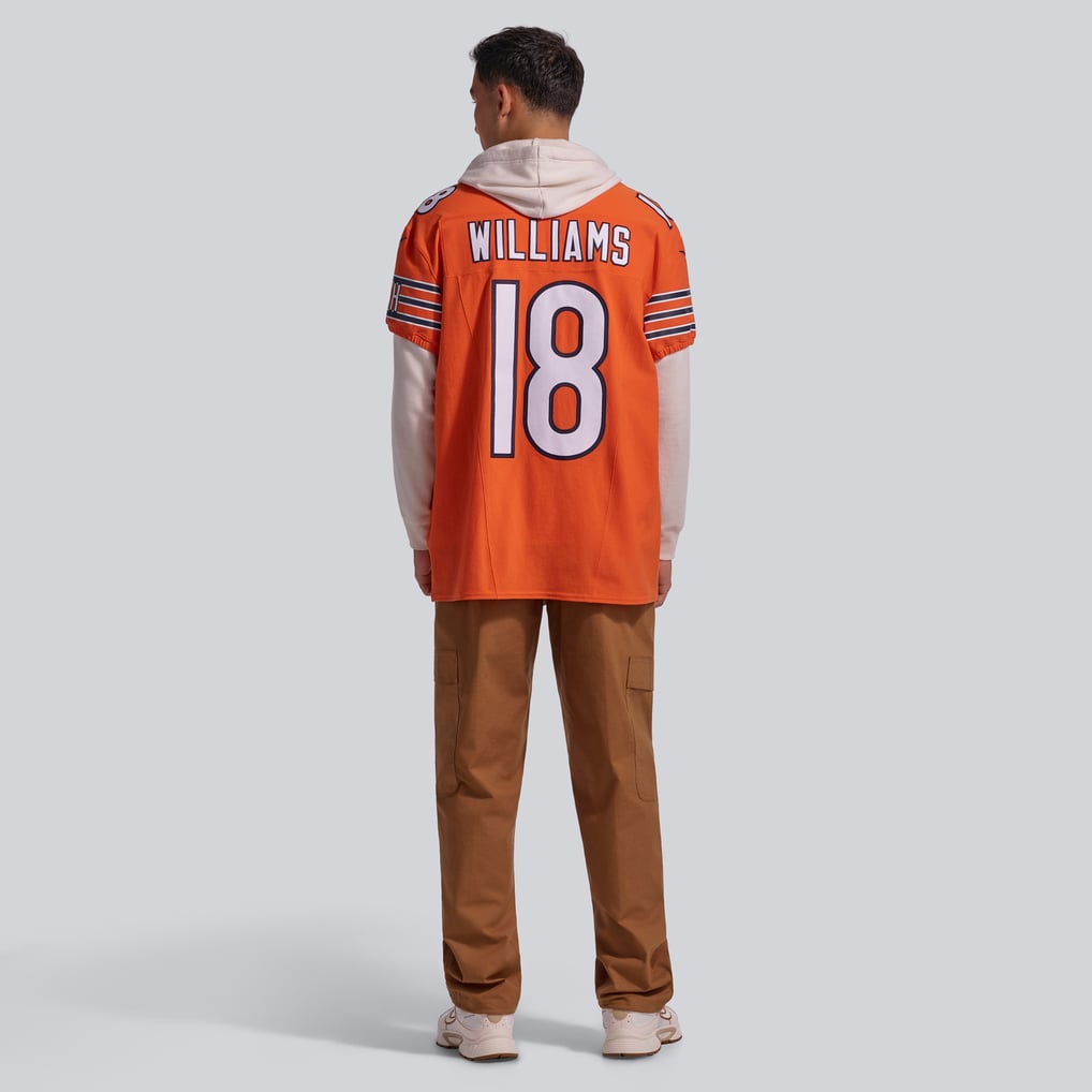 Men's Chicago Bears Caleb Williams Nike Orange Alternate Vapor F.U.S.E. Elite Jersey - Image 6