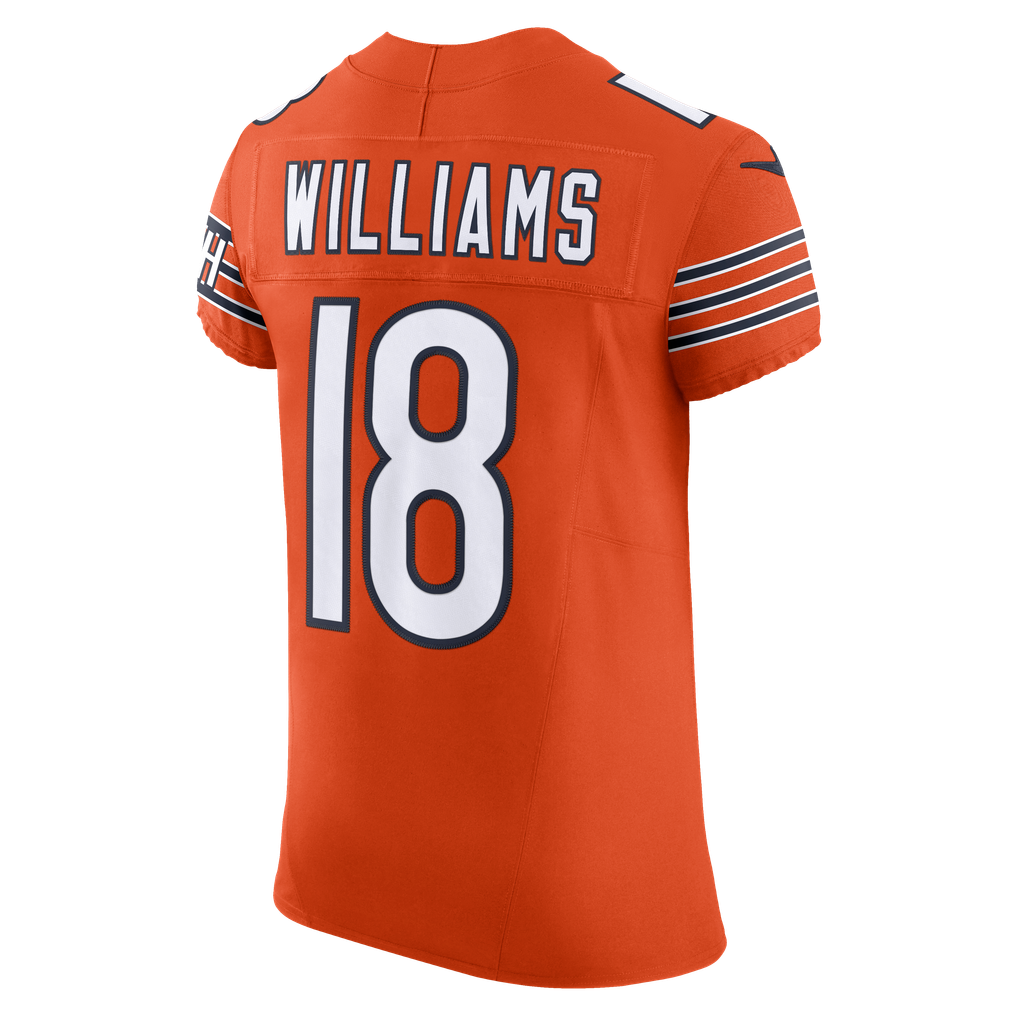 Men's Chicago Bears Caleb Williams Nike Orange Alternate Vapor F.U.S.E. Elite Jersey - Image 8
