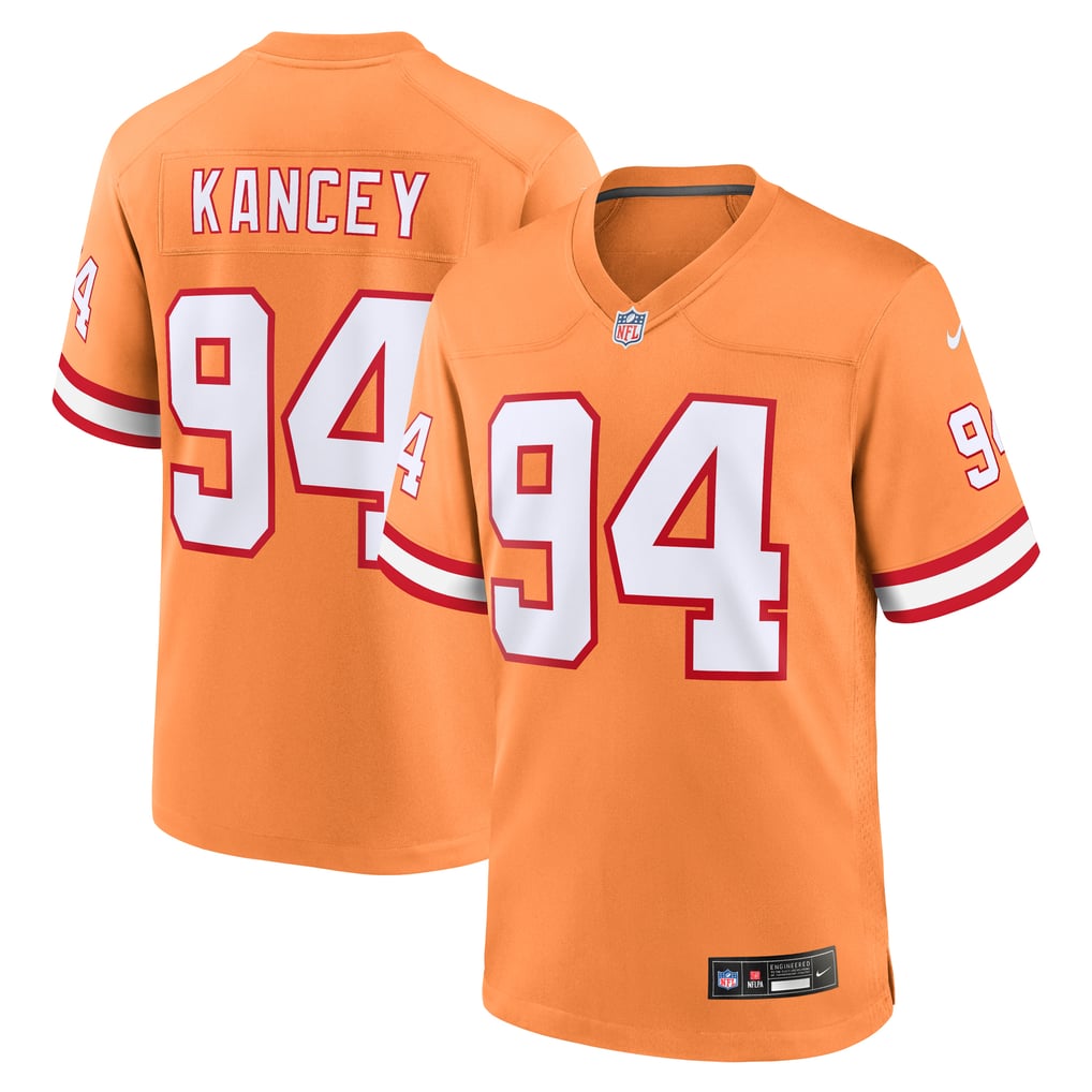 Men's Tampa Bay Buccaneers Calijah Kancey Nike Orange Alternate Game Jersey - Image 2
