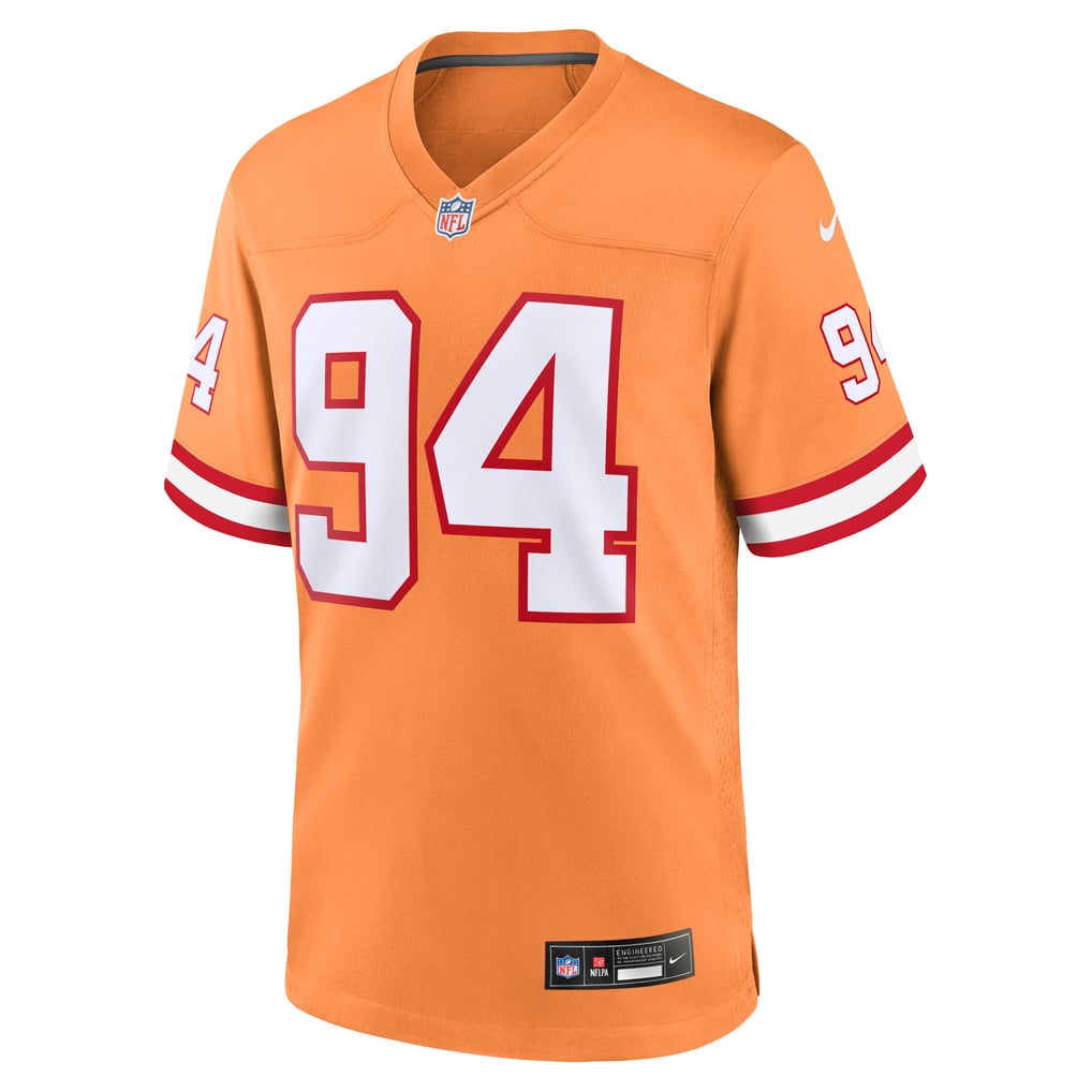 Men's Tampa Bay Buccaneers Calijah Kancey Nike Orange Alternate Game Jersey - Image 3