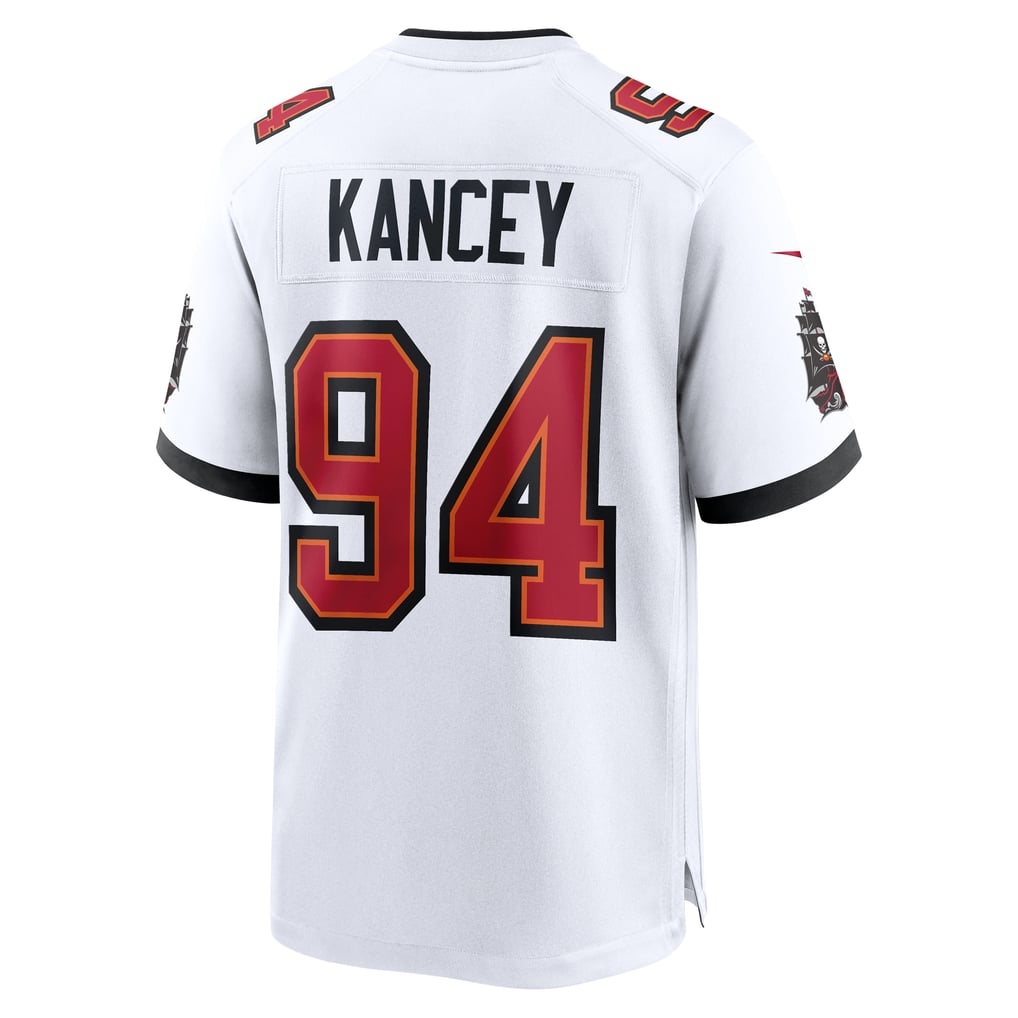 Men's Tampa Bay Buccaneers Calijah Kancey Nike  White  Game Jersey - Image 4