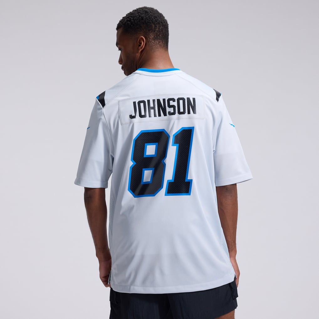Men's Detroit Lions Calvin Johnson Nike Silver 2026 Rivalries Collection Game Jersey - Image 4