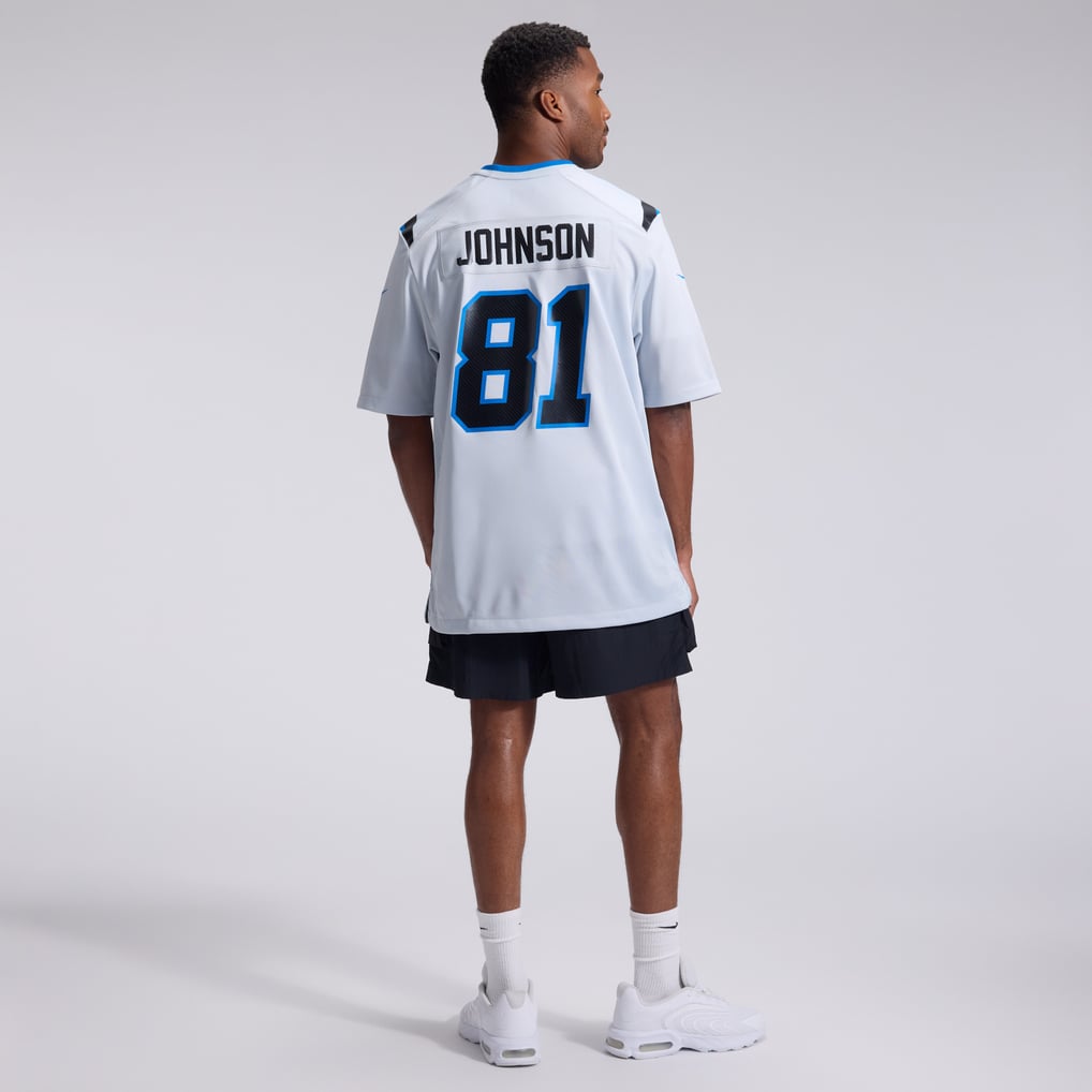 Men's Detroit Lions Calvin Johnson Nike Silver 2026 Rivalries Collection Game Jersey - Image 6