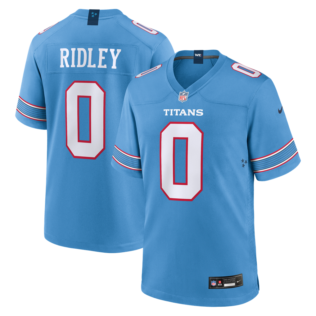 Men's Tennessee Titans Calvin Ridley Nike Light Blue Game Jersey - Image 2