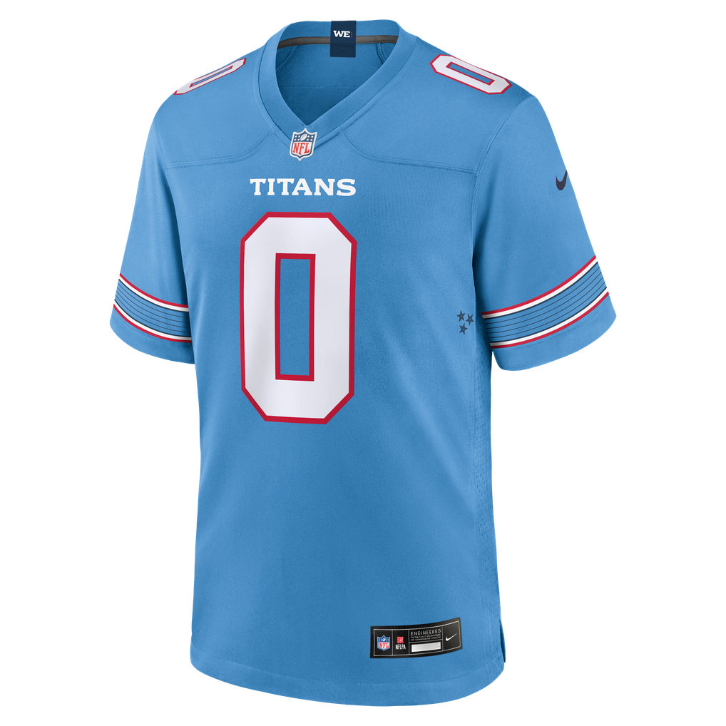 Men's Tennessee Titans Calvin Ridley Nike Light Blue Game Jersey - Image 3