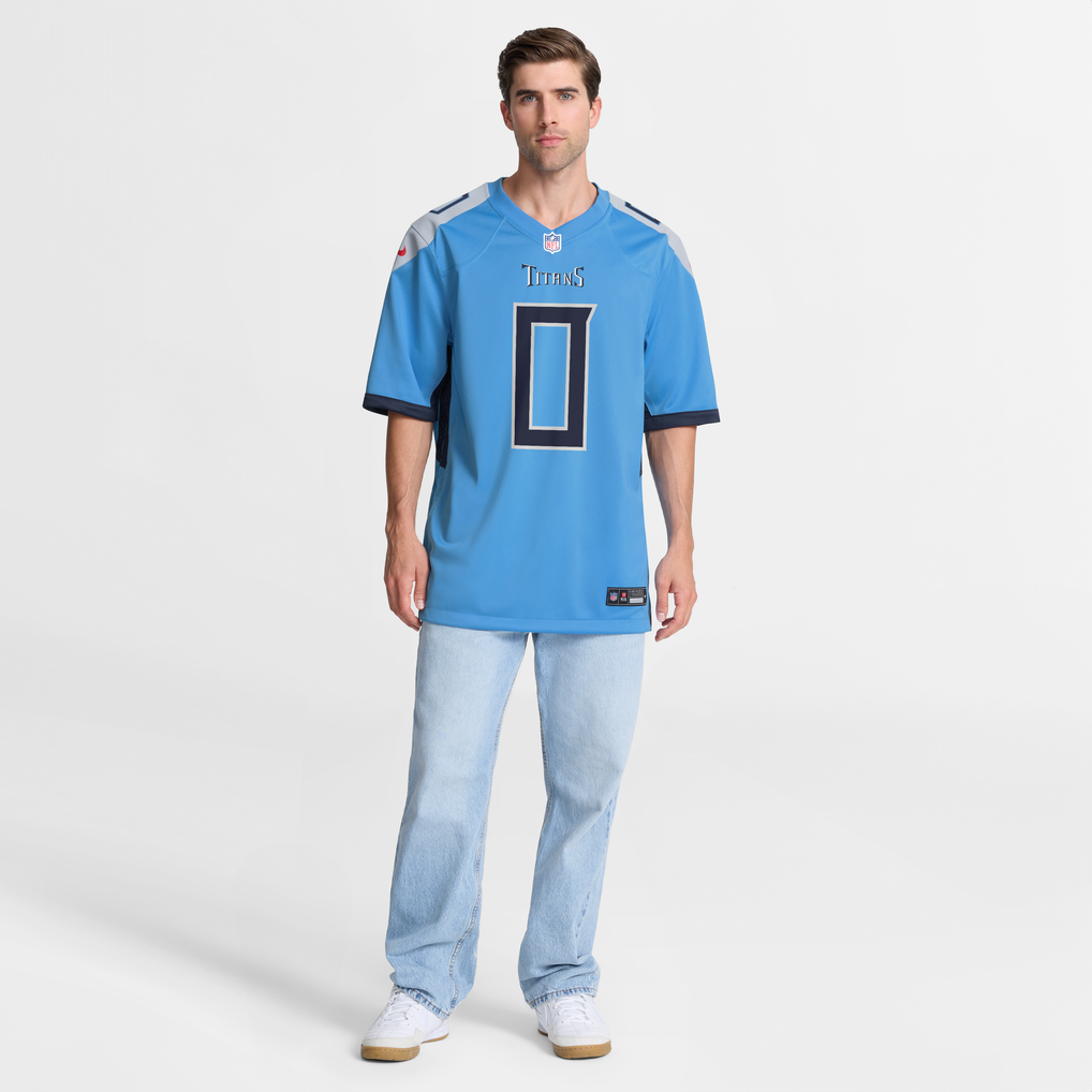 Men's Tennessee Titans Calvin Ridley Nike  Light Blue Team Game Jersey - Image 5