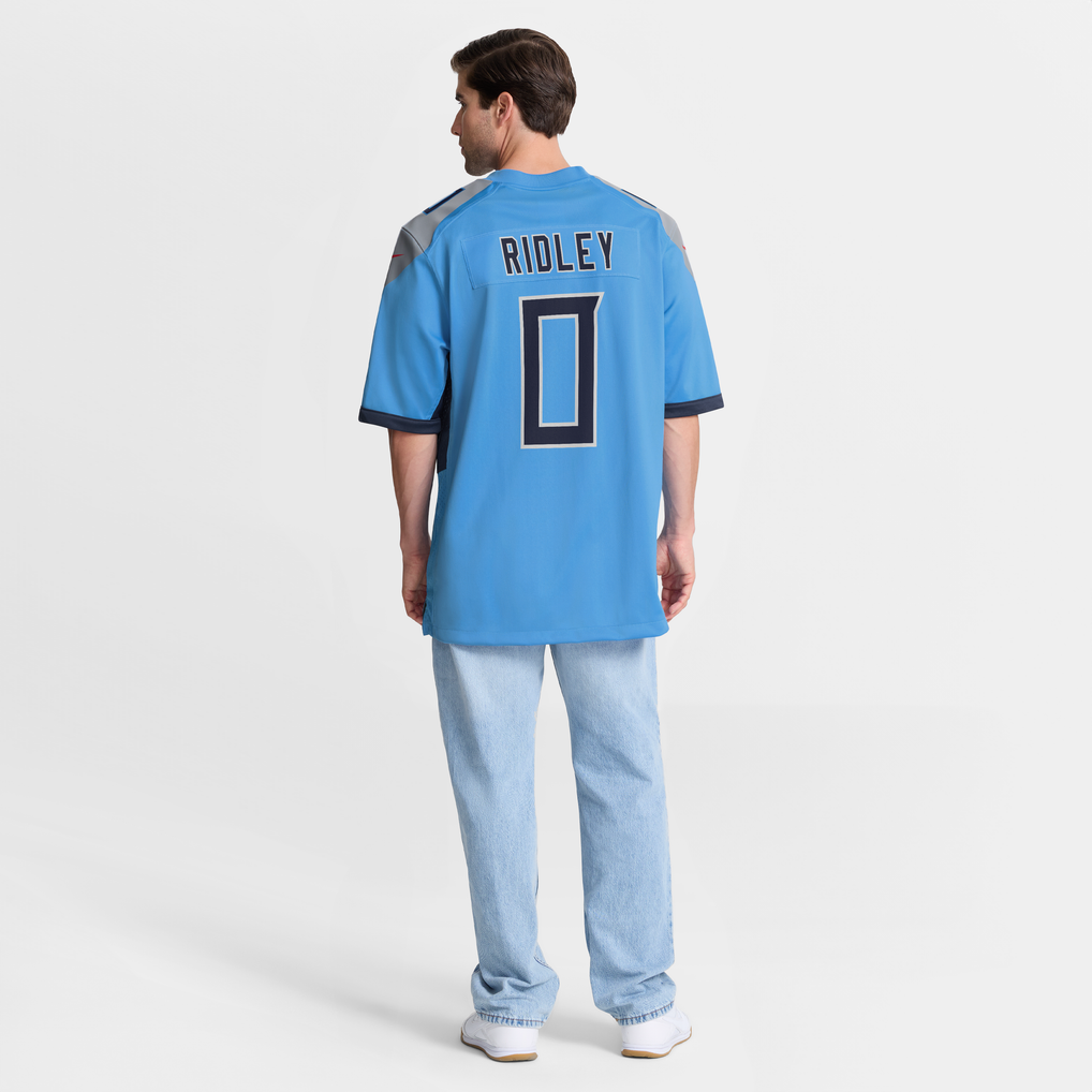 Men's Tennessee Titans Calvin Ridley Nike  Light Blue Team Game Jersey - Image 6