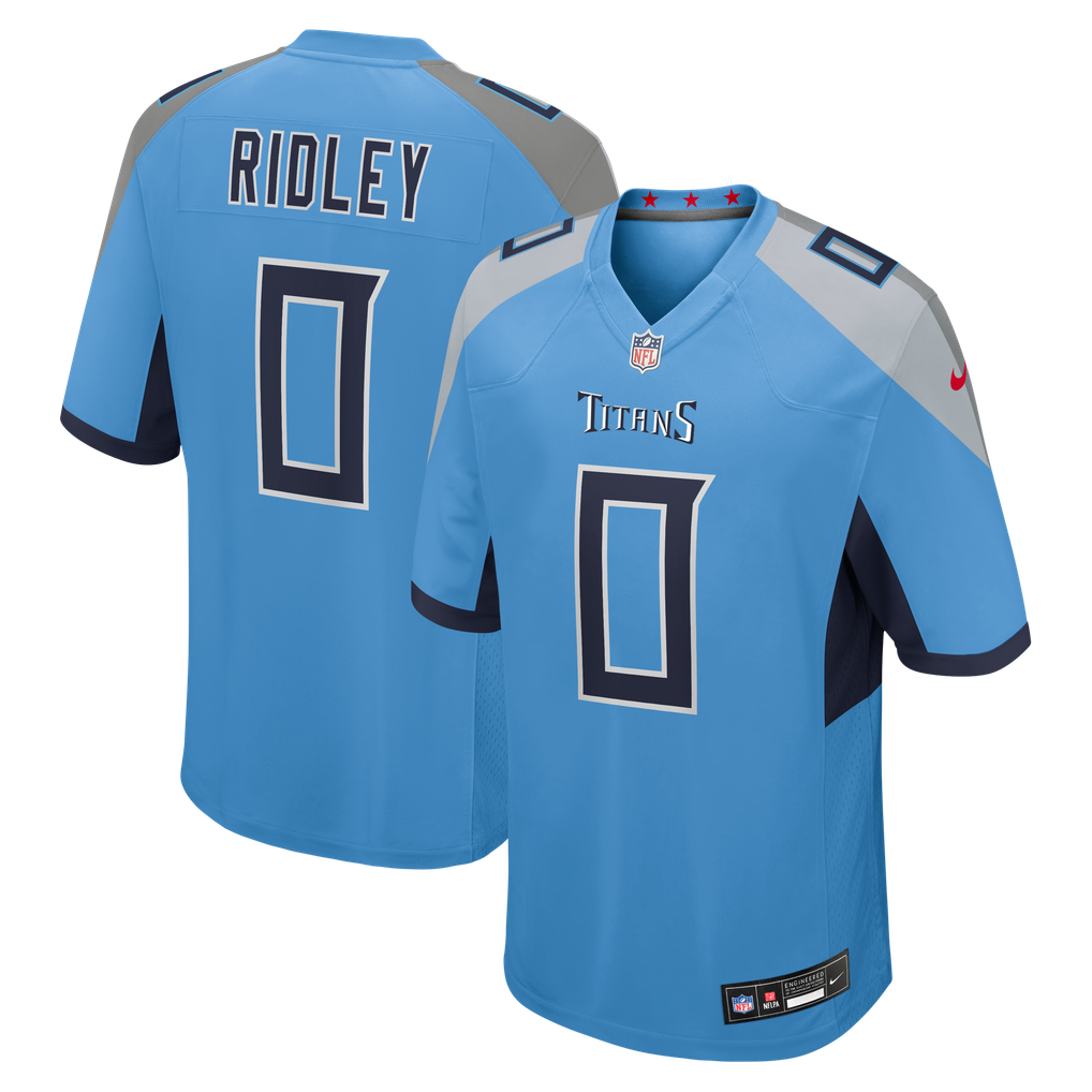 Men's Tennessee Titans Calvin Ridley Nike  Light Blue Team Game Jersey - Image 1