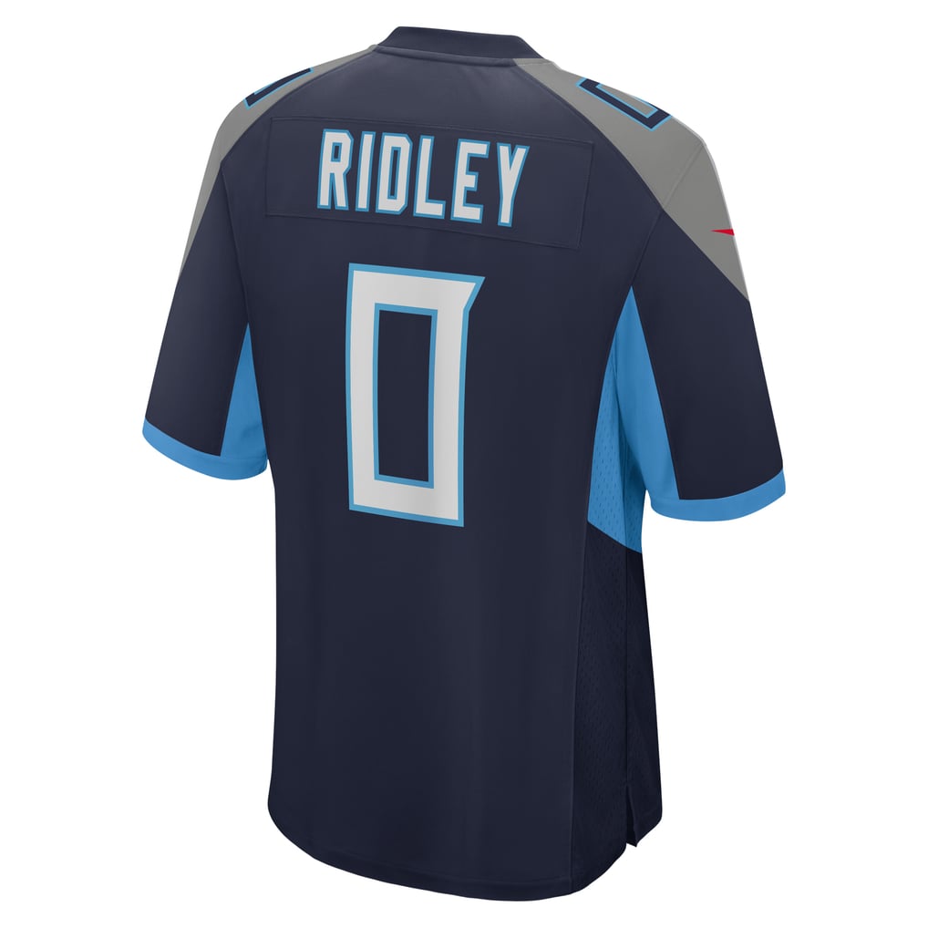 Men's Tennessee Titans Calvin Ridley Nike Navy Game Player Jersey - Image 4