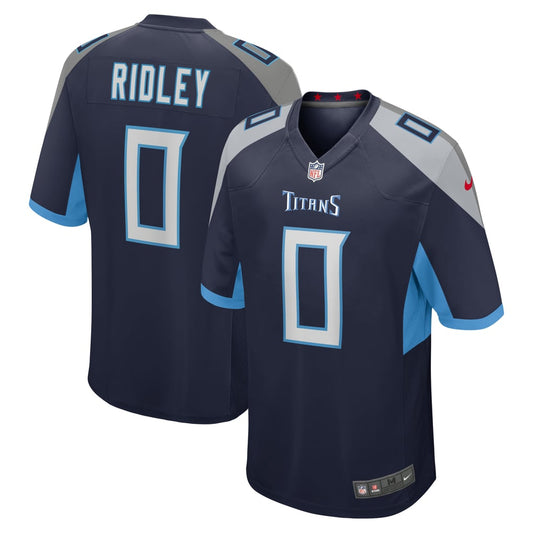 Men's Tennessee Titans Calvin Ridley Nike Navy Game Player Jersey - Image 1