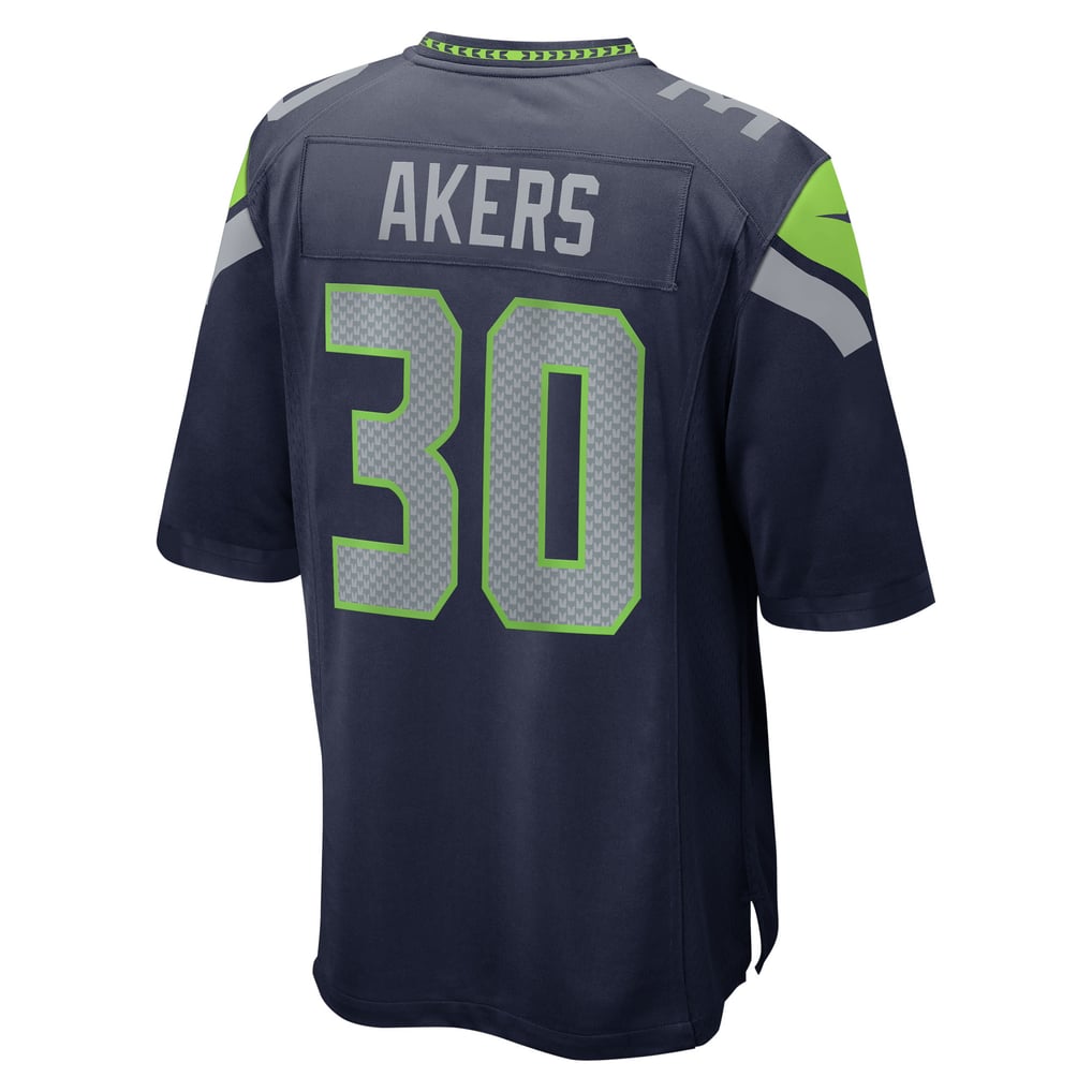 Men's Seattle Seahawks Cam Akers Nike  College Navy Team Game Jersey - Image 4