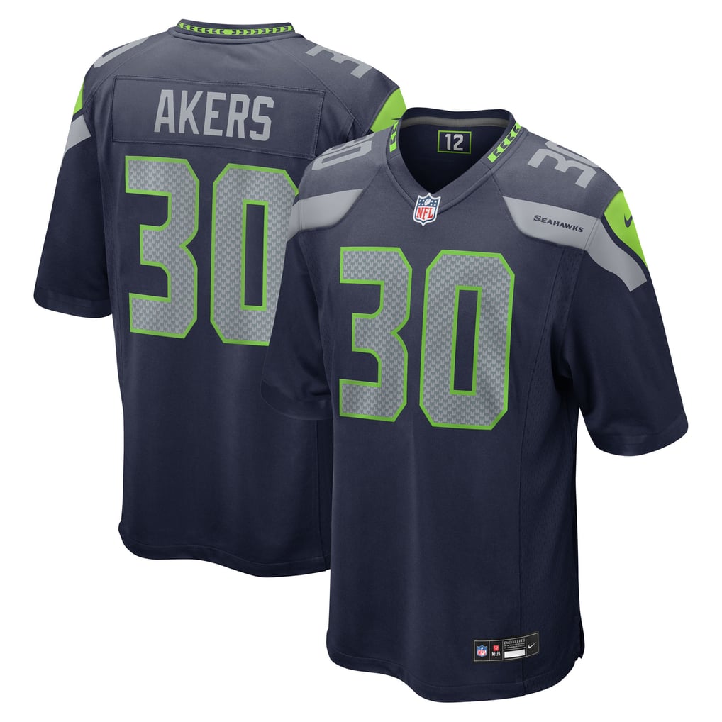 Men's Seattle Seahawks Cam Akers Nike  College Navy Team Game Jersey - Image 1