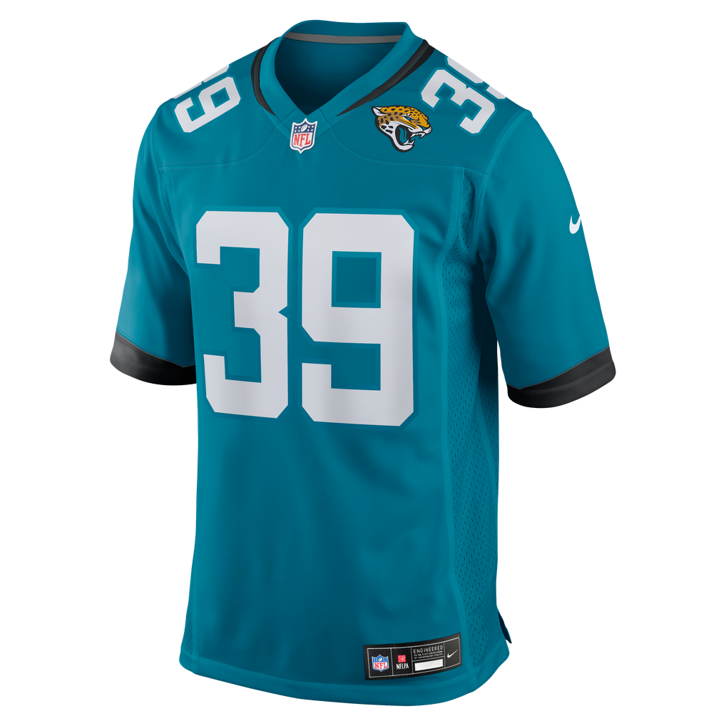 Men's Jacksonville Jaguars Cam Little Nike  Teal Team Game Jersey - Image 3