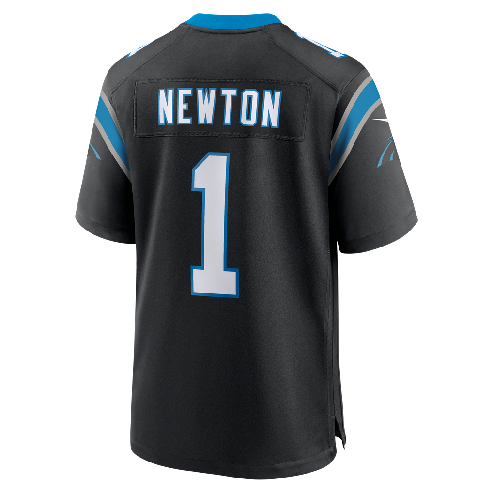 Men's Carolina Panthers Cam Newton Nike Black Team Retired Game Jersey - Image 4