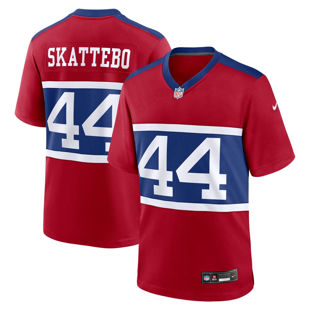 Men's New York Giants Cam Skattebo Nike Red Alternate Century Red Game Jersey - Image 1