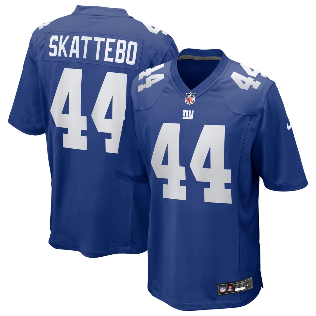 Men's New York Giants Cam Skattebo Nike Royal Game Jersey - Image 2
