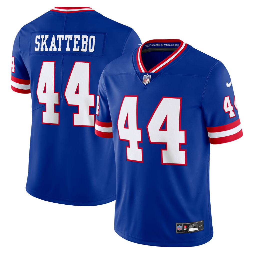 Men's New York Giants Cam Skattebo Nike Royal Legacy Vapor Untouchable Stitched Limited Jersey - Image 1