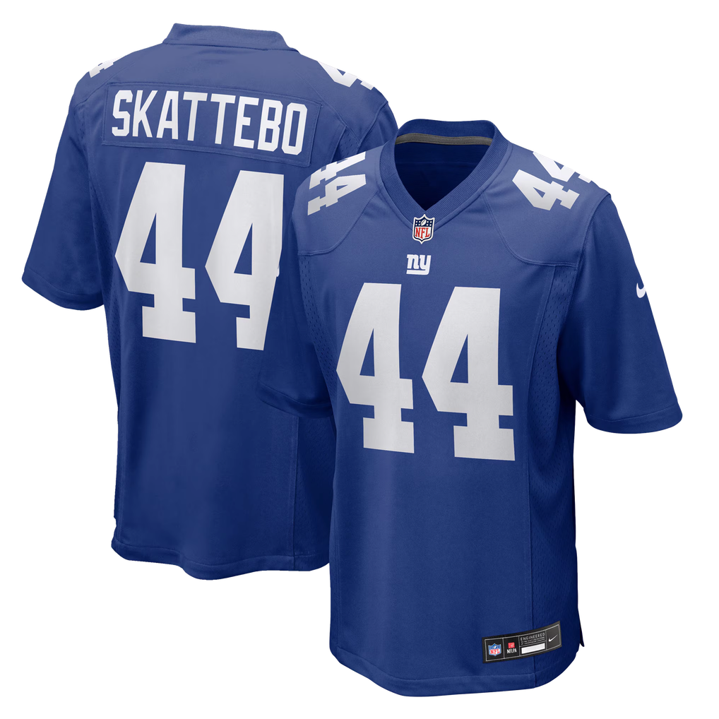 Men's New York Giants Cam Skattebo Nike Royal Team Game Player Jersey - Image 1