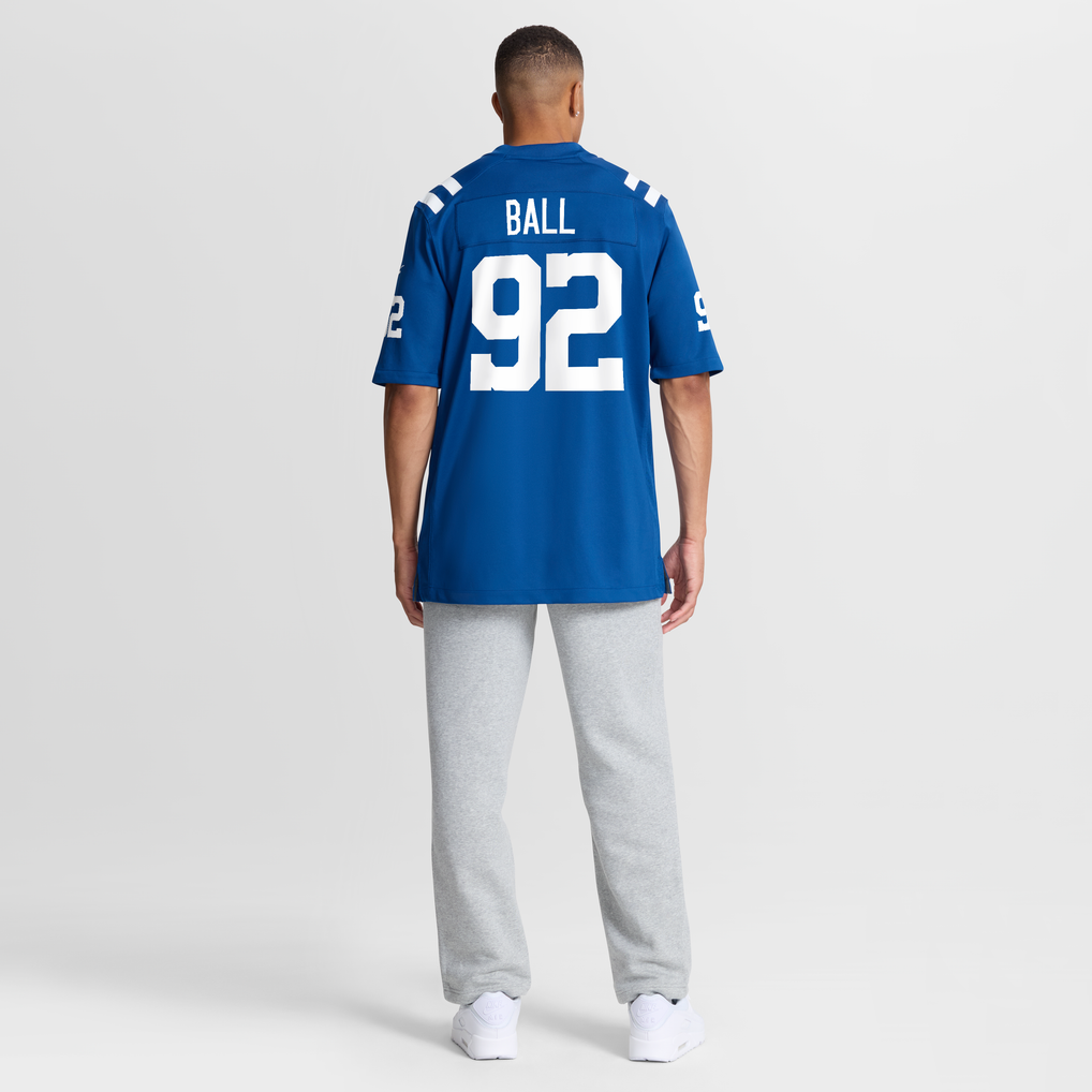 Men's Indianapolis Colts Cameron Ball Nike Royal Team Game Jersey - Image 4