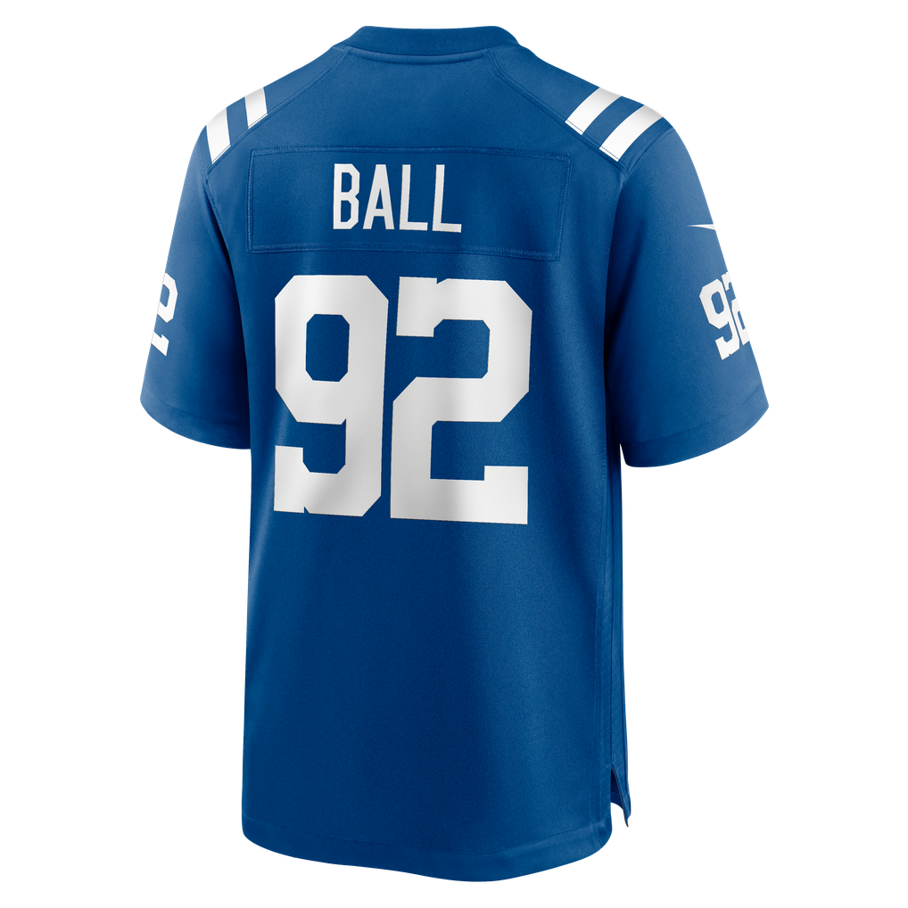 Men's Indianapolis Colts Cameron Ball Nike Royal Team Game Jersey - Image 6