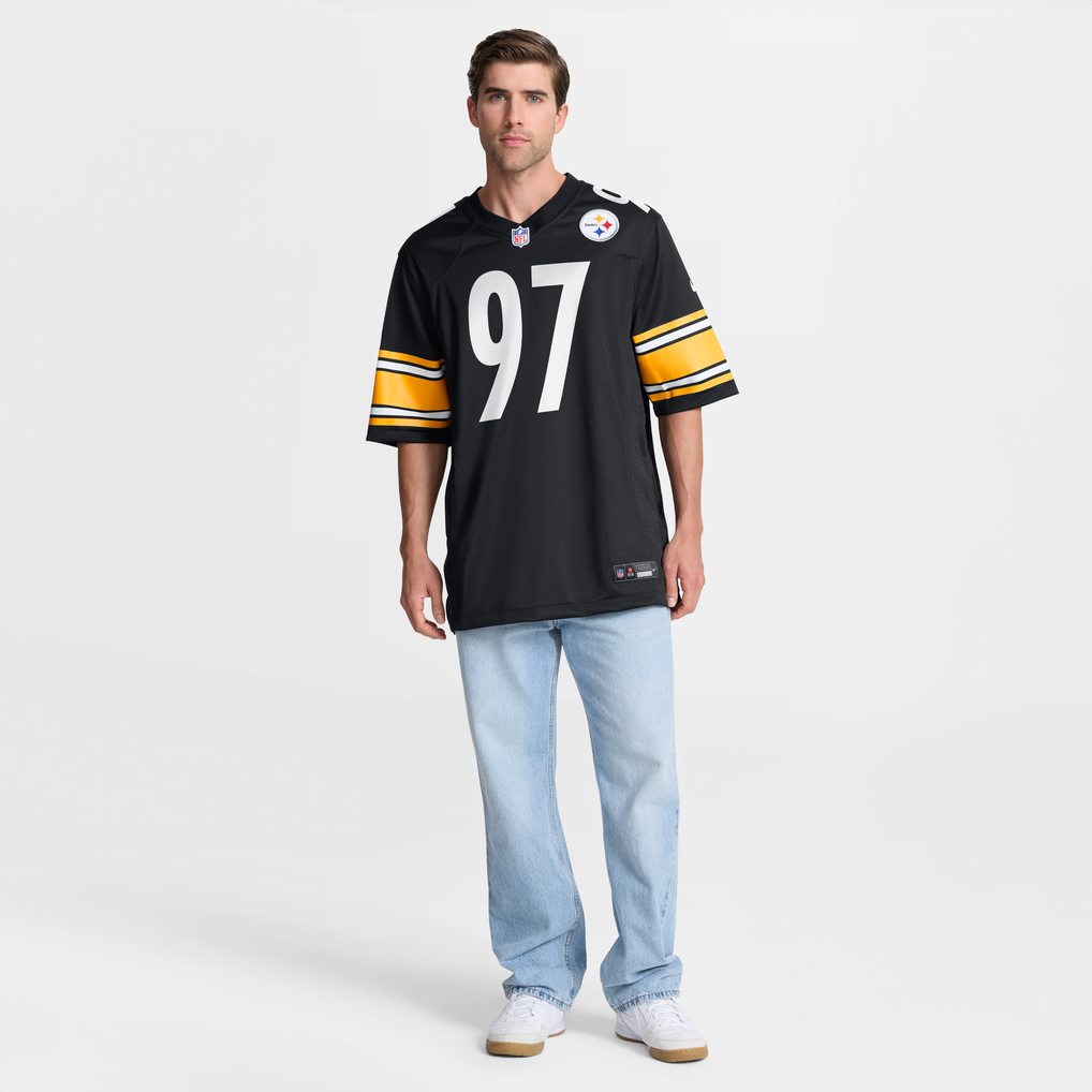 Men's Pittsburgh Steelers Cameron Heyward Nike Black Game Jersey - Image 8