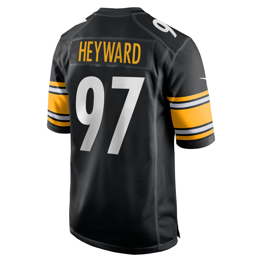 Men's Pittsburgh Steelers Cameron Heyward Nike Black Game Jersey - Image 4