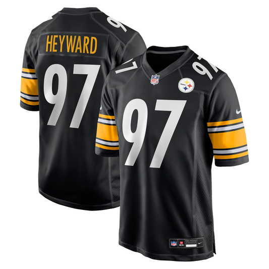 Men's Pittsburgh Steelers Cameron Heyward Nike Black Game Jersey - Image 1