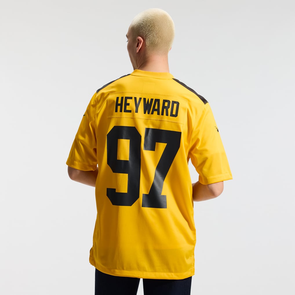 Men's Pittsburgh Steelers Cameron Heyward Nike Gold Alternate 1933 Throwback Game Jersey - Image 4