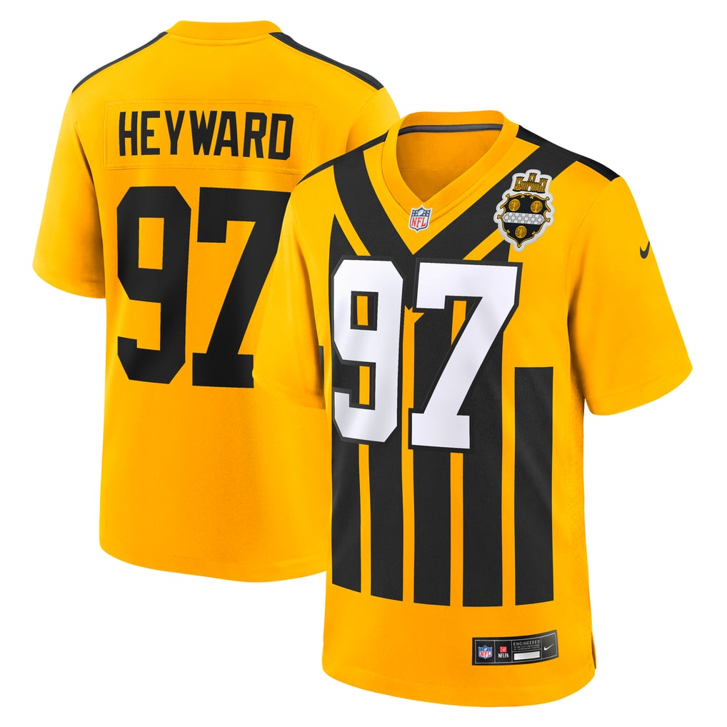Men's Pittsburgh Steelers Cameron Heyward Nike Gold Alternate 1933 Throwback Game Jersey - Image 1
