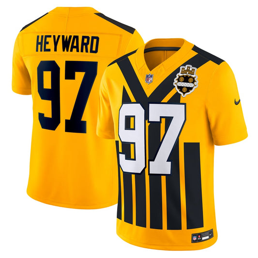 Men's Pittsburgh Steelers Cameron Heyward Nike Gold Alternate Vapor F.U.S.E. Limited Jersey - Image 1