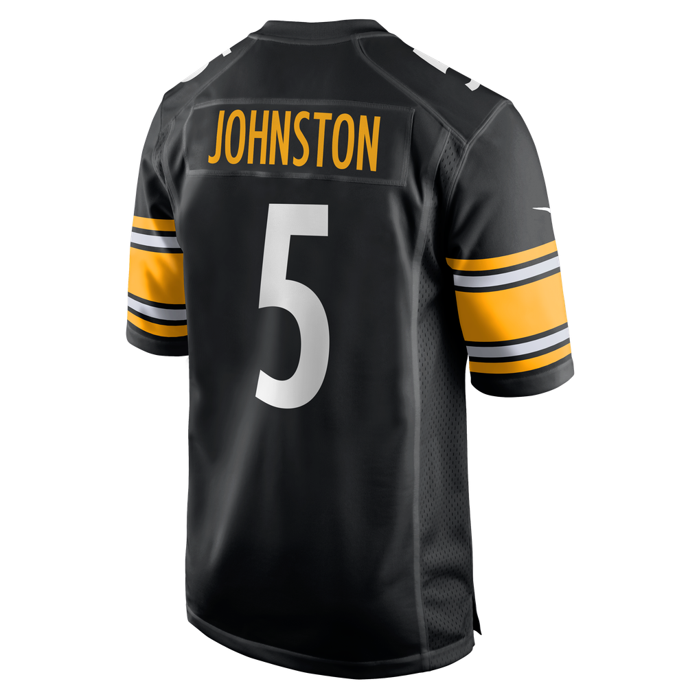 Men's Pittsburgh Steelers Cameron Johnston Nike  Black  Game Jersey - Image 4