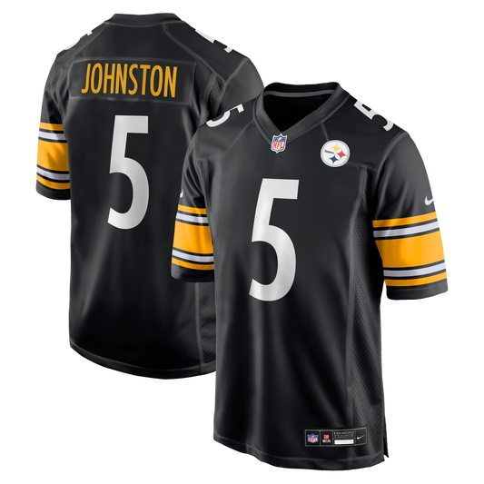 Men's Pittsburgh Steelers Cameron Johnston Nike  Black  Game Jersey - Image 1