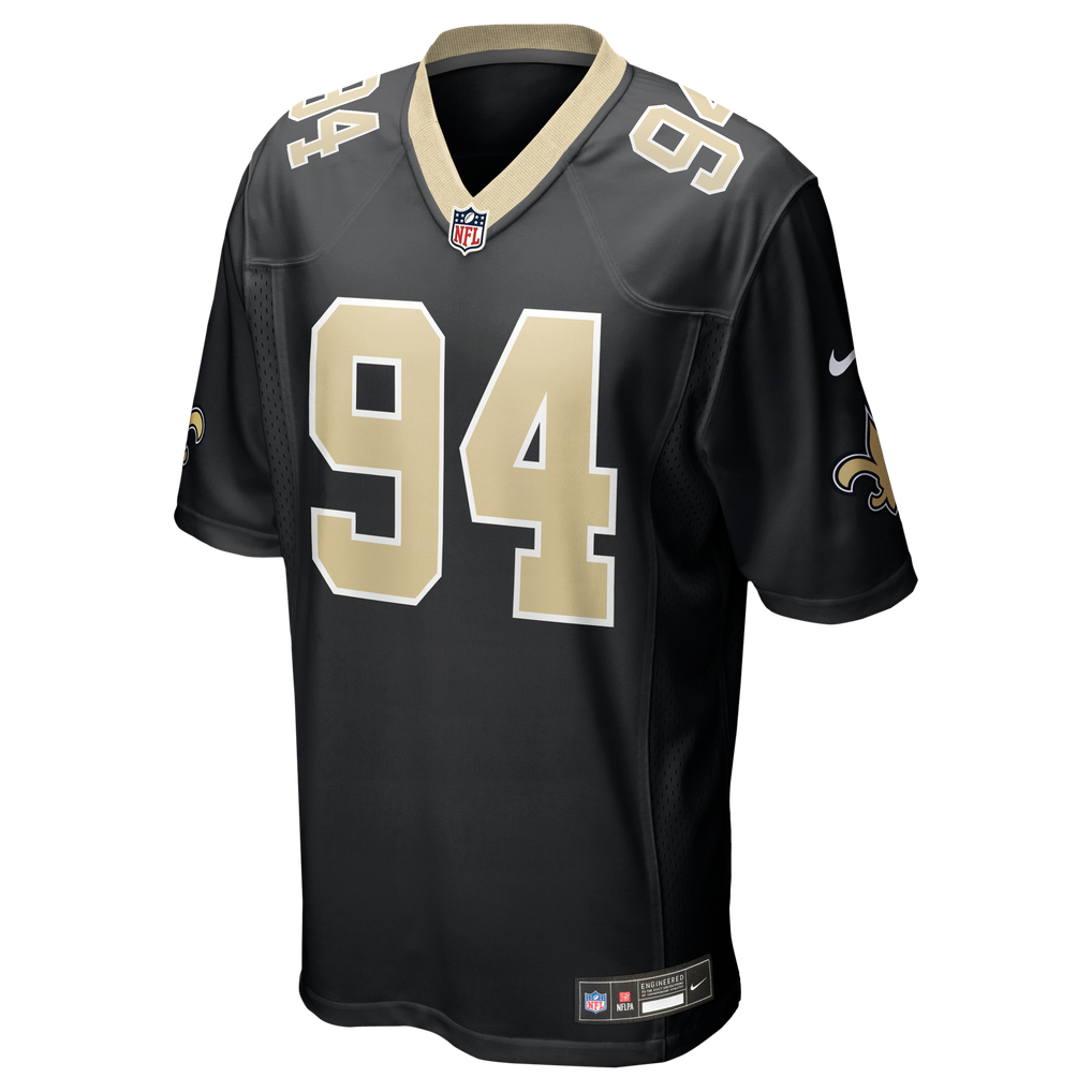 Men's New Orleans Saints Cameron Jordan Nike Black Game Jersey - Image 3
