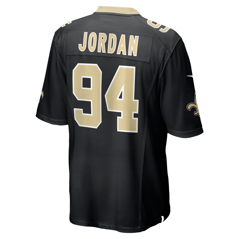 Men's New Orleans Saints Cameron Jordan Nike Black Game Jersey - Image 4