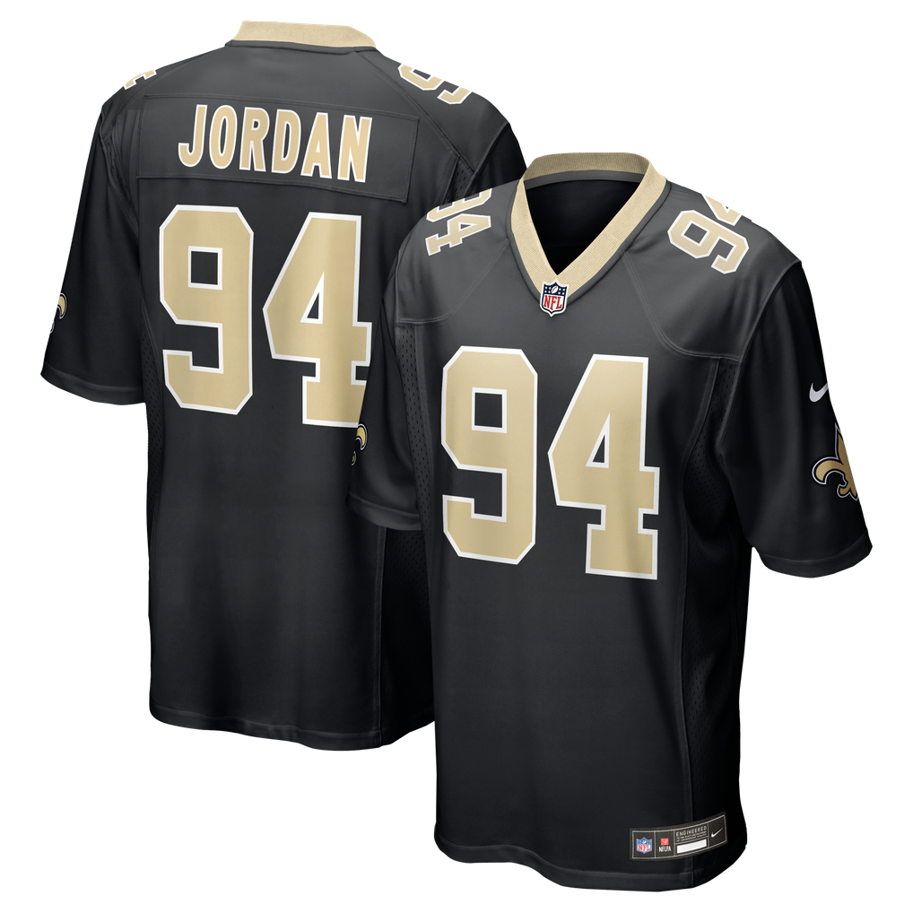 Men's New Orleans Saints Cameron Jordan Nike Black Game Jersey - Image 1