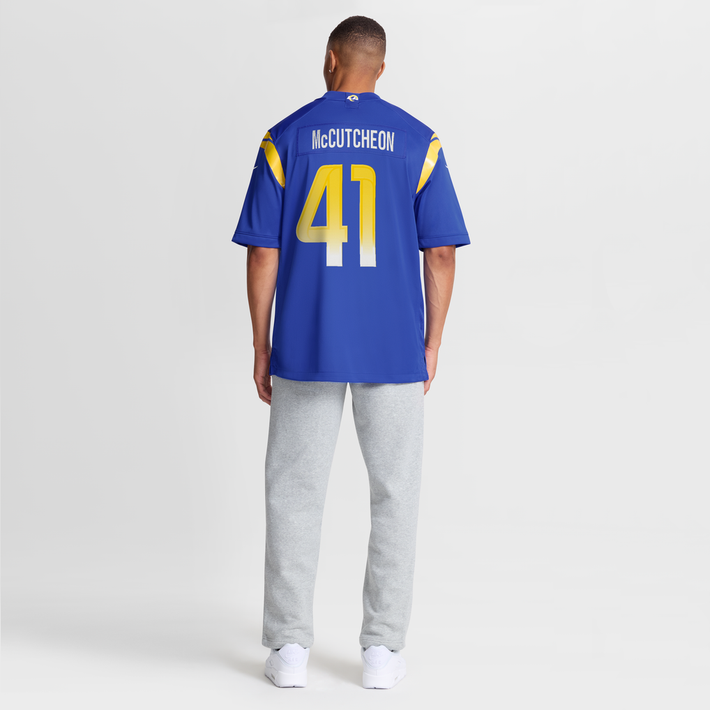 Men's Los Angeles Rams Cameron McCutcheon Nike Royal  Game Jersey - Image 9