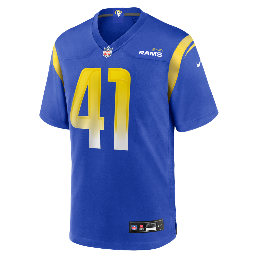 Men's Los Angeles Rams Cameron McCutcheon Nike Royal  Game Jersey - Image 3