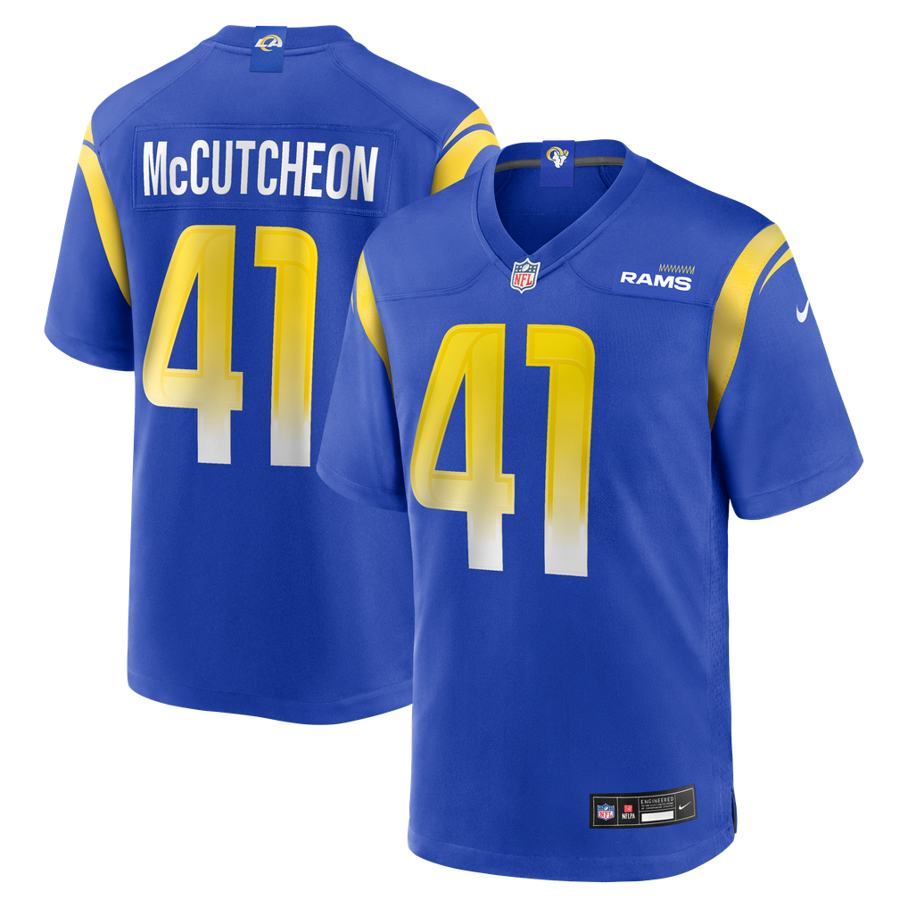 Men's Los Angeles Rams Cameron McCutcheon Nike Royal  Game Jersey - Image 1