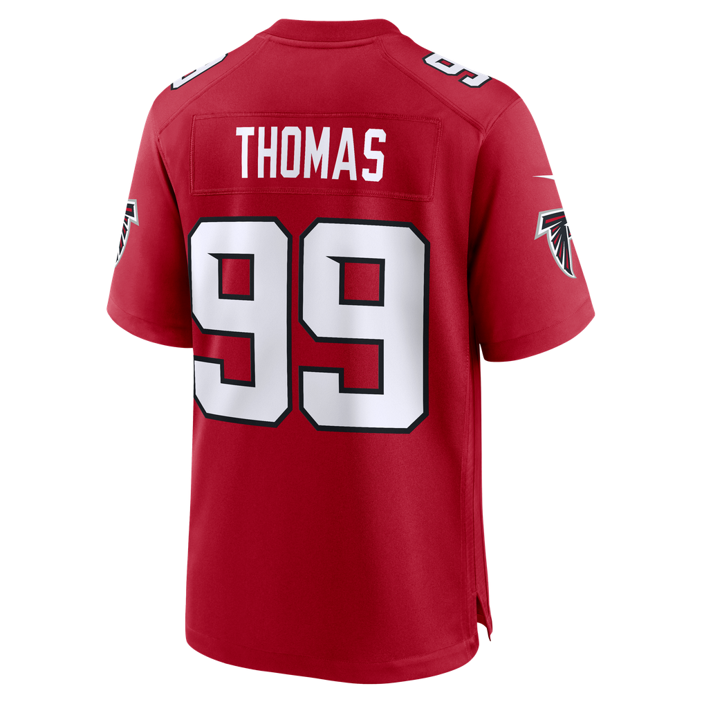 Men's Atlanta Falcons Cameron Thomas Nike Red Team Game Jersey