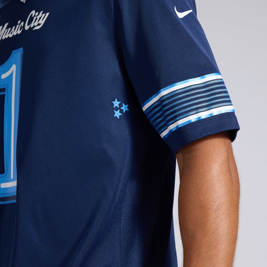 Men's Tennessee Titans Cameron Ward Nike Navy 2026 Rivalries Collection Game Jersey - Image 13