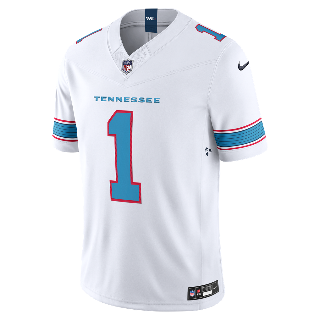 Men's Tennessee Titans Cameron Ward Nike White Vapor F.U.S.E. Stitched Limited Jersey - Image 3