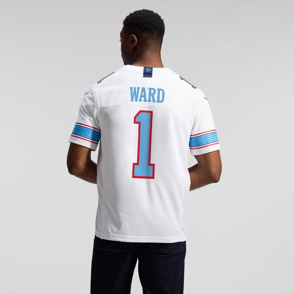 Men's Tennessee Titans Cameron Ward Nike White Vapor F.U.S.E. Stitched Limited Jersey - Image 6